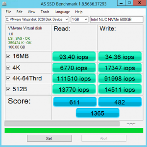 NUC 500GB NVMe IOPS