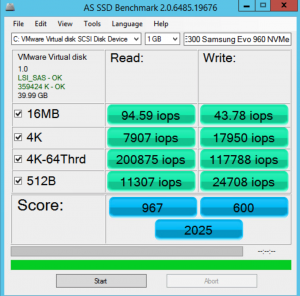 SM E300 NovSAN Samsung 960 NvME IOPS